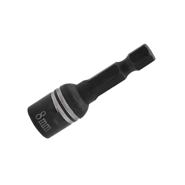 Magnetisk Hex Nøgle Driver Socket Bit Sæt (10 stk) Black Black