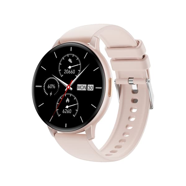 C66 Multifunktionell Smartwatch med Bluetooth-samtal & Hälsoövervakning, kompatibelt med Android och iOS Pink Pink