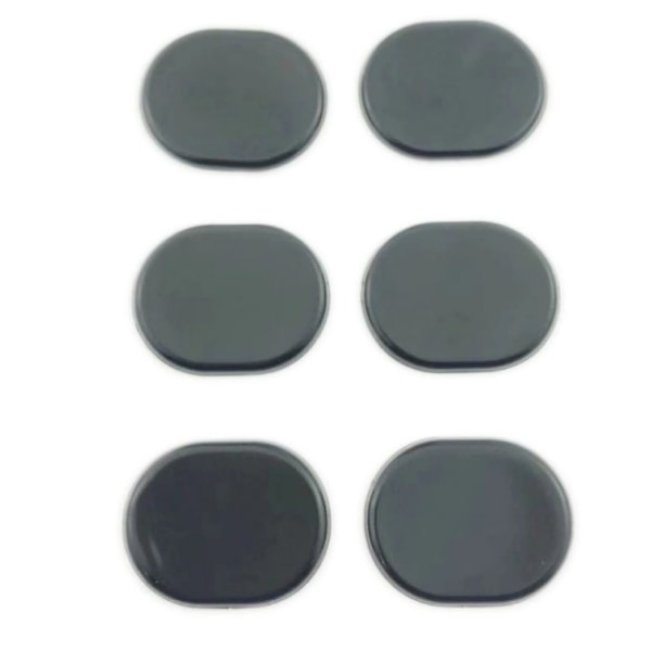 Trum Mute Pads, silikontrumdämpare Gel Pads Svart