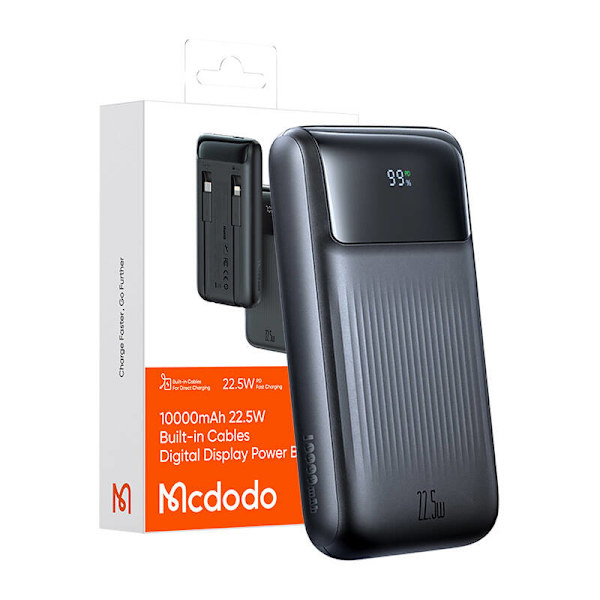 Power Bank Mcdodo MC-0241 Digital Dis 10000mAh, 22,5W (Carny)