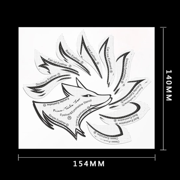 Ammattimainen eyeliner stencil luomiväri leima pads meikkityökalu Valkoinen