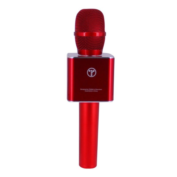 Langaton karaoke-mikrofoni Bluetooth-kaiuttimella 2x5W punainen