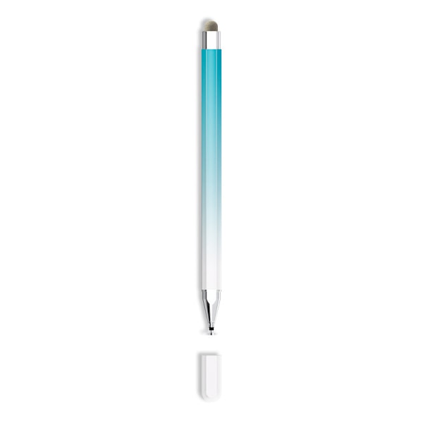 Universal Stylus Pen til Touchskærme - Hvid Blå Gradient
