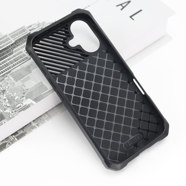 Elegant svart plånboksfodral för iPhone 16-serien iPhone 16