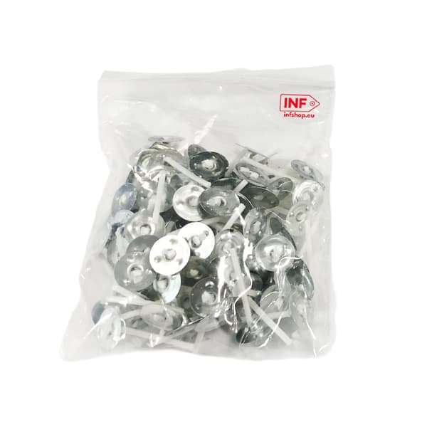 Ljusvekar för värmeljus 100-pack White 2.6 cm White 2.6 cm