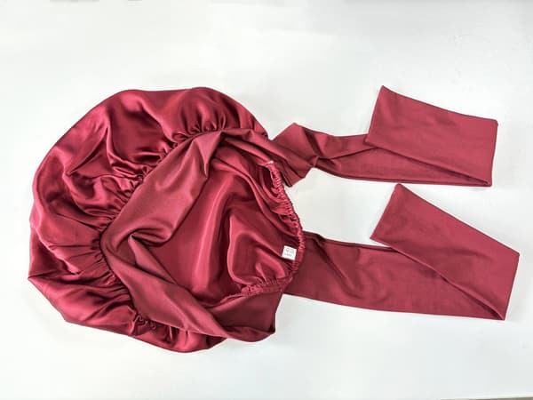 Sovmössa i 100 % silke för Kvinnor DarkRed DarkRed