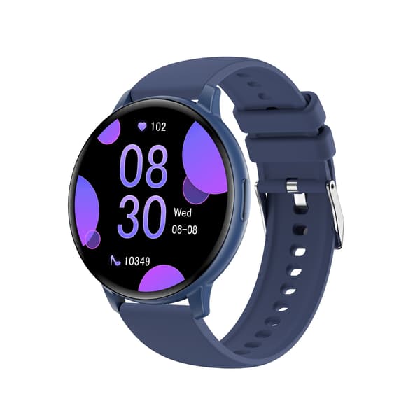 C66 Multifunktionell Smartwatch med Bluetooth-samtal & Hälsoövervakning, kompatibelt med Android och iOS Blue Blue
