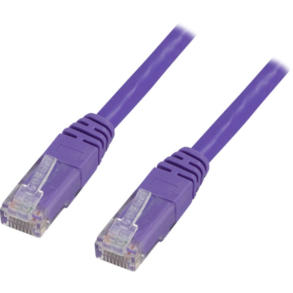 U/UTP Cat6 patch cable 0.3m, purple