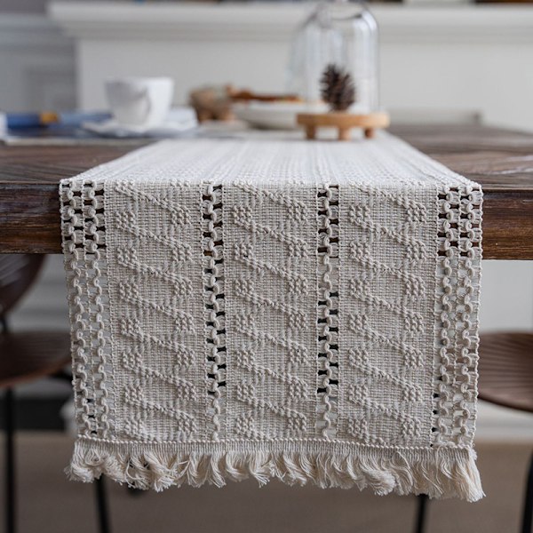 Beige Macrame Dugløber M