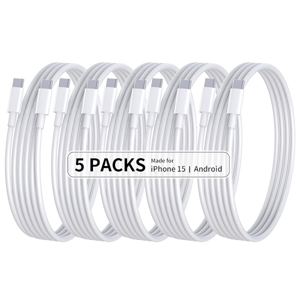 5-pack CTO C datakablar, 1M PD 60W snabbladdningskablar 5-pack S