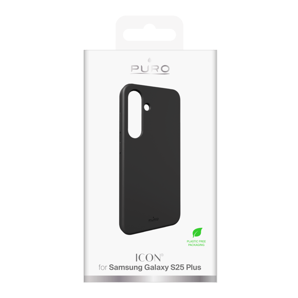Samsung Galaxy S25+ silicone cover ICON, black