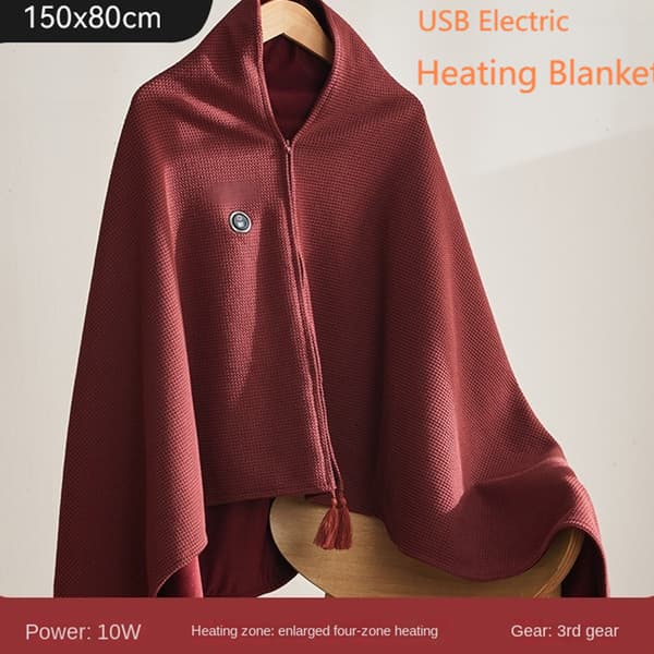 Opvarmet sjal - USB-drevet komfort Red Red