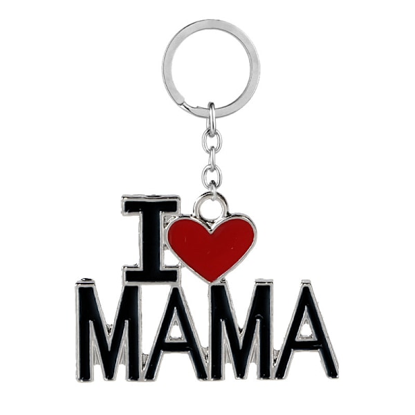 Nyckelring "I love Mama" Flerfärgad