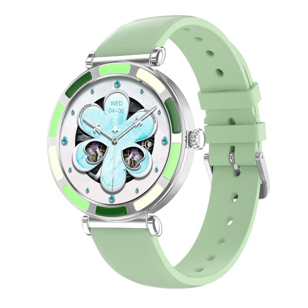 Multifunktionell Smartwatch med Bluetooth-samtal och Hälsoövervakning, kompatibelt med Android och iOS Green Green