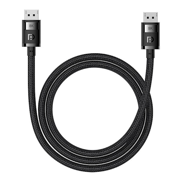 DP 8K till DP 8K kabel Baseus High Definition 1,5 m (svart)