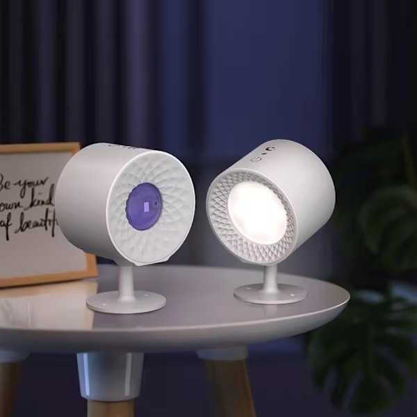 Magnetisk vägglampa med två huvuden Vit
