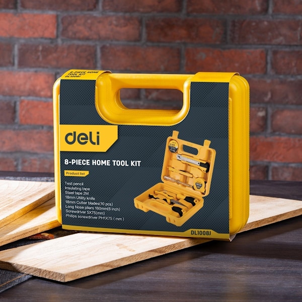 Hushållsverktygssats 8 st Deli Tools EDL1008J