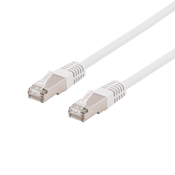 S/FTP Cat6 patch cable 0.3m 250MHz Deltacertified LSZH white