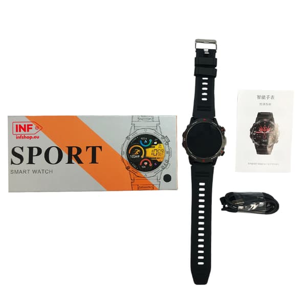 Smartwatch / sportklocka med Bluetooth-samtal Black Black