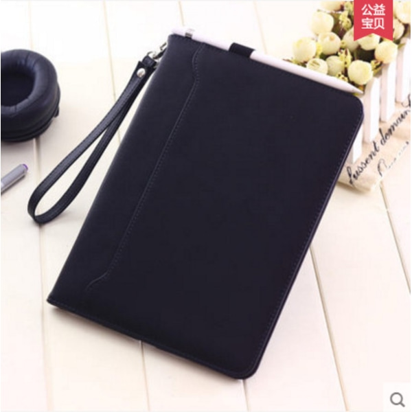 Premium PU Læder Etui til iPad Air/Air2/2017/2018 Sort