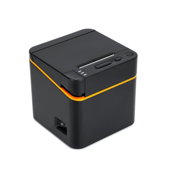 58 mm Bluetooth- og USB-kvitteringsprinter, 90 mm/s, 203 dpi, kompakt printer til butikker, caféer og restauranter med EU-stik