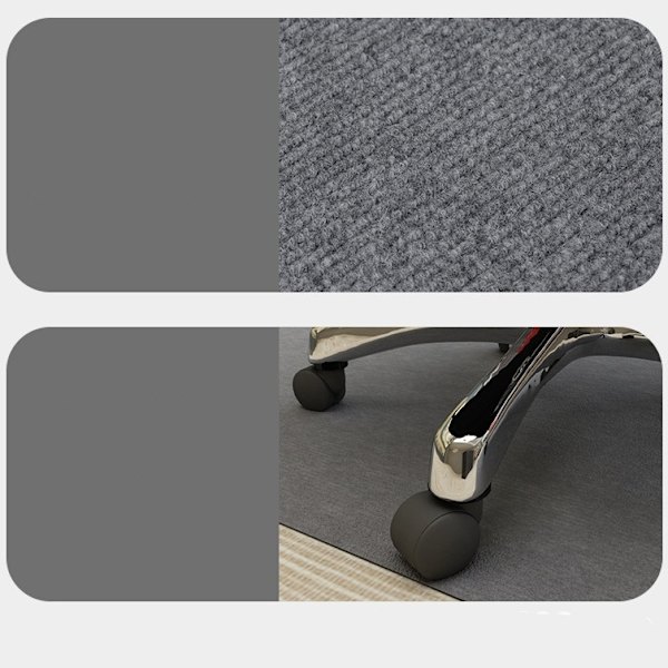 Skrivbordsstol Anti-Slip Golvmatta Grå