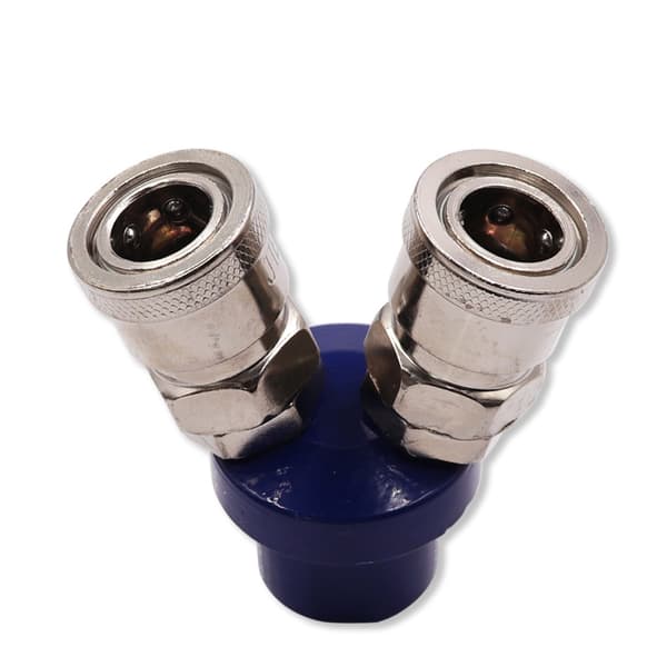 Pneumatisk lynkobling, 2-vejs, 1/4 tommer
