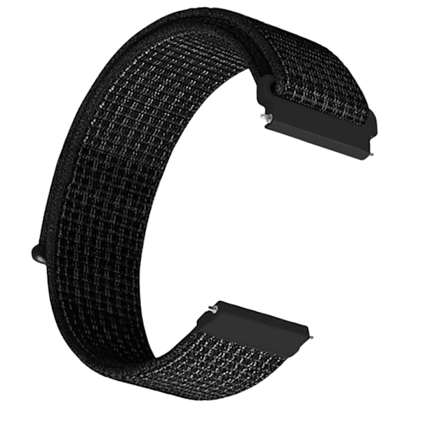 Nylon klockarmband för Samsung Watch 4/5/6 & Huawei GT4 Svart 22 mm