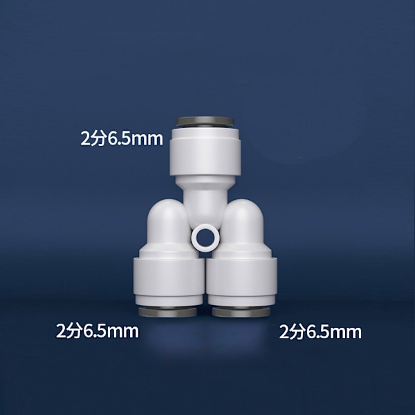 10 stk 1/4" Y-formet trevejsstik til vandrenser