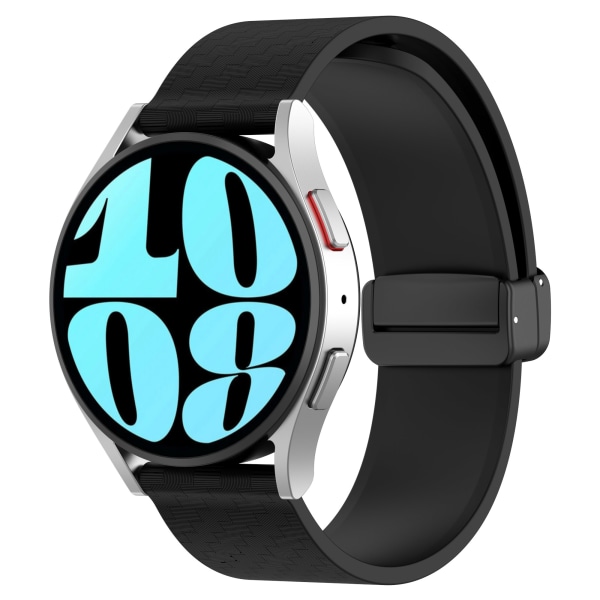 Klockband magnetiskt för 20 mm Garmin/Huawei/Samsung Galaxy Watch Silikon Svart