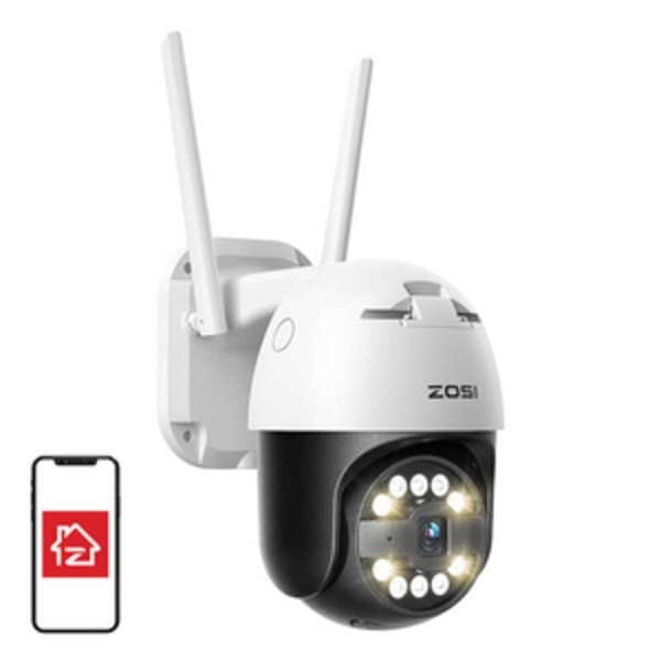 IP udendørs kamera ZOSI C296 WiFi Pan Tilt 5MP IP66 med 32GB microSD-kort