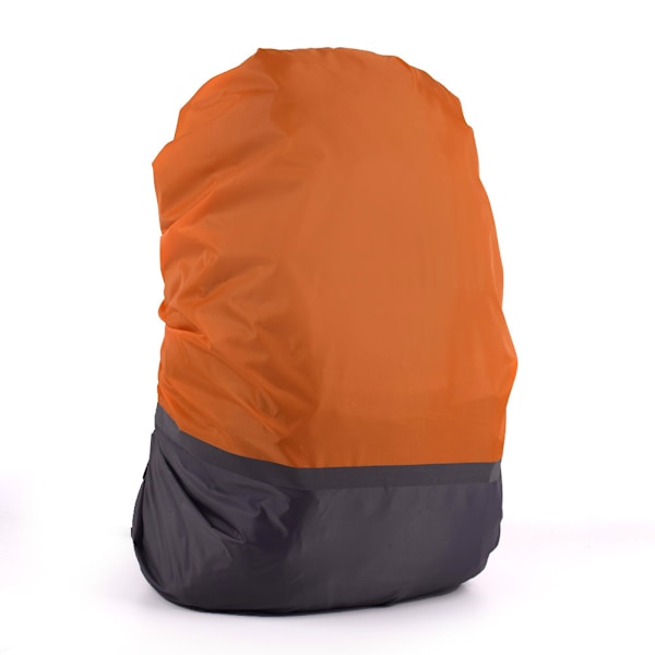 Heijastava vedenpitävä reppusuojus Oranssi ja harmaa kaksoisväri XL