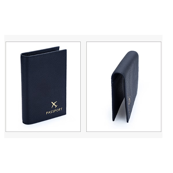 Ylellinen ohut passinpidike Black Black