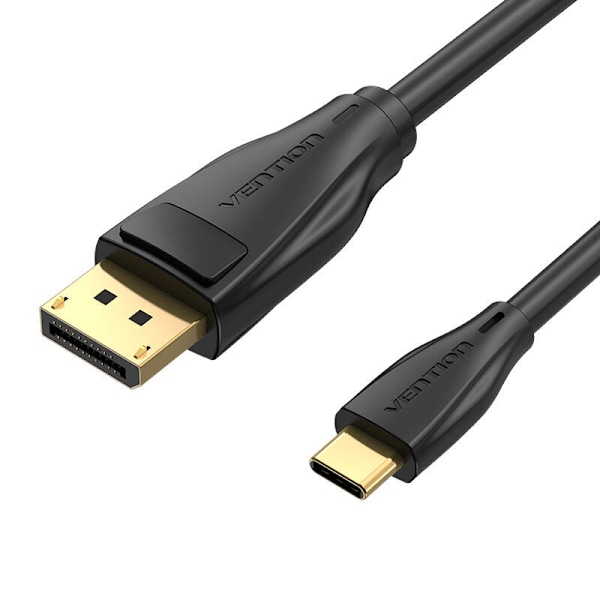 USB-C - DisplayPort 1.4 -kaapelin tuuletus CGYBG, 1,5 m, 8K 60Hz/4K 120Hz (musta)
