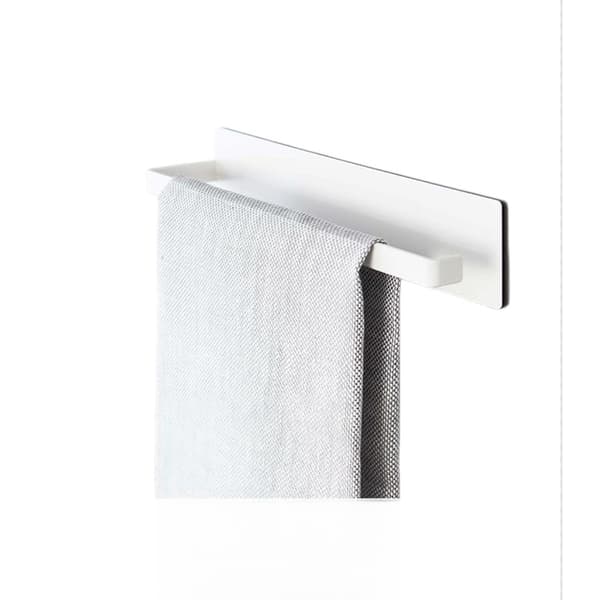 Underskab papirhåndklædeholder, kulstofstål, selvklebende uden boring, kompakt pladsbesparende design til køkken og badeværelse White White
