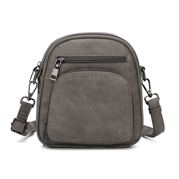 Chic Dam Crossbody Väska - Stilren & Kompakt Design Grå