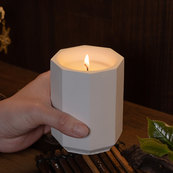Luxury Lavendel doftljus - Dekorativ gipskopp för hemdoft