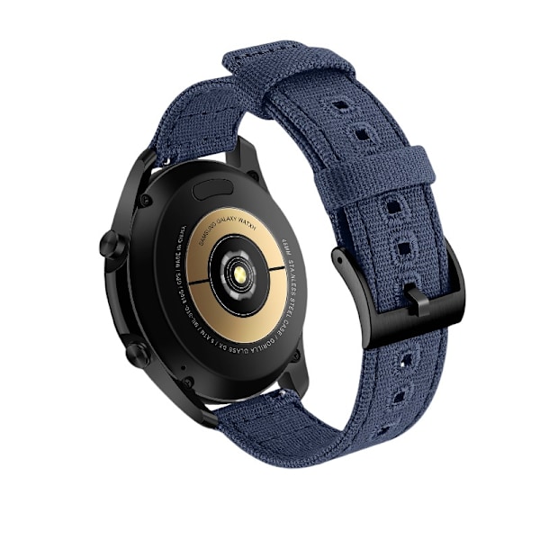 24 mm Canvas Armband för Suunto 9 Blå