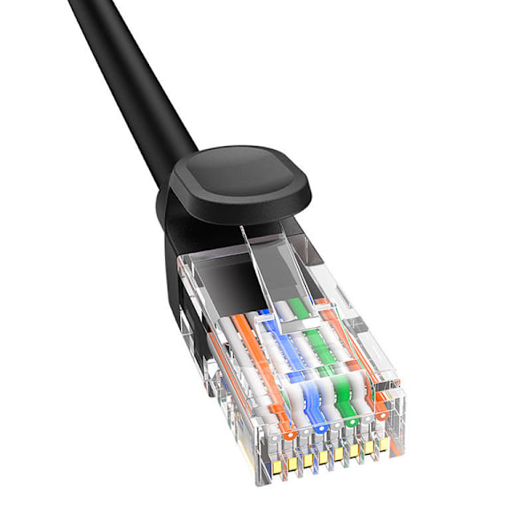 Baseus Ethernet CAT5, 0,5m nätverkskabel (svart)