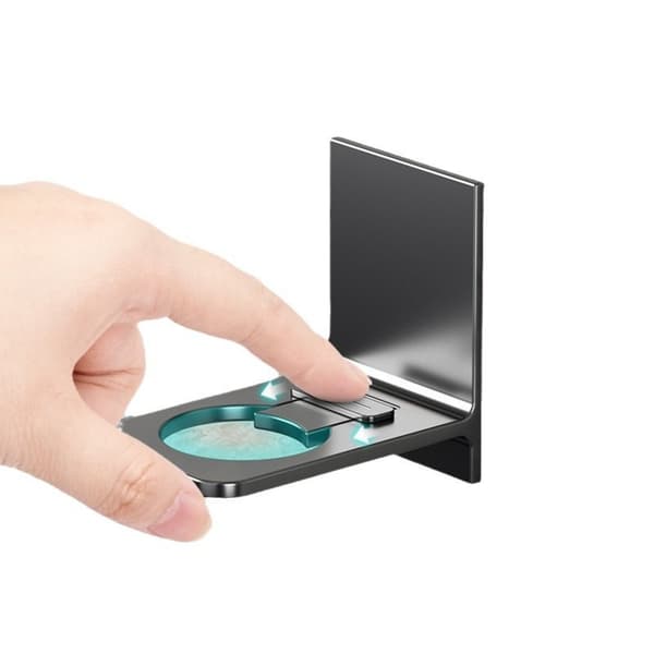 Justerbar Tvåldispenser Väggfäste i Rymdaluminium, 2-pack - Ingen Borrning Krävs