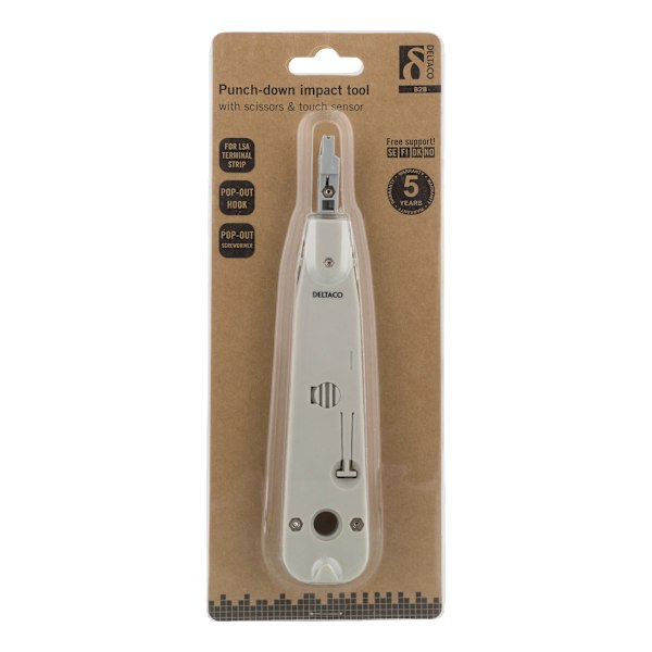 Network cable punchdown tool, Krone LSA, touch sensor, white