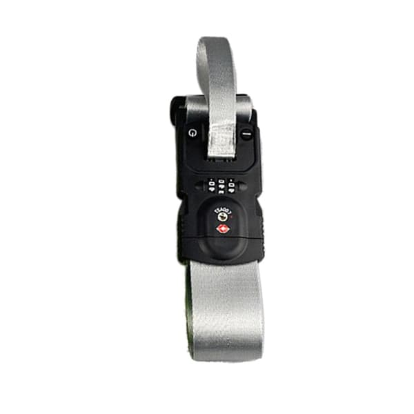 TSA Lock Luggage Strap with 40kg Digital Scale, Auto Hold, Tare Reset and Low Battery Indicator Gray Gray