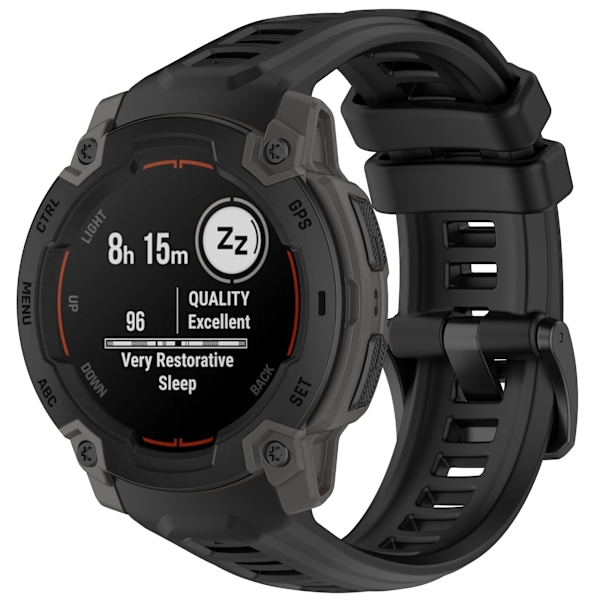 Garmin Instinct E 45mm Vaihto Musta Silikoniranneke