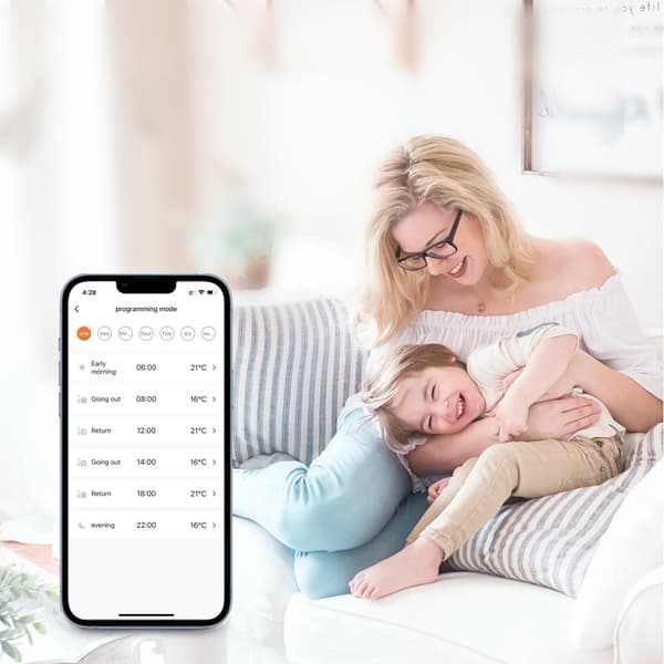 Smart Radiator Termostat Ventil TRV06 - Zigbee, Hvid