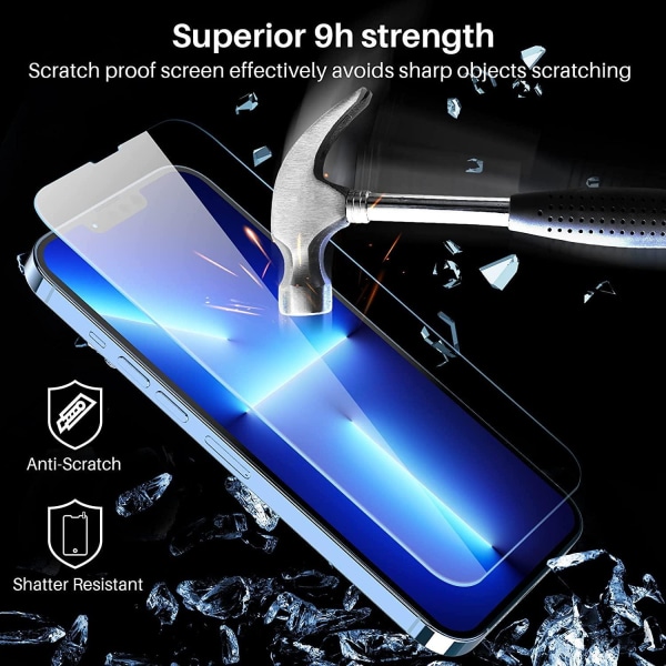 INF Skärmskydd iPhone 13/13 Pro härdat glas 3-pack