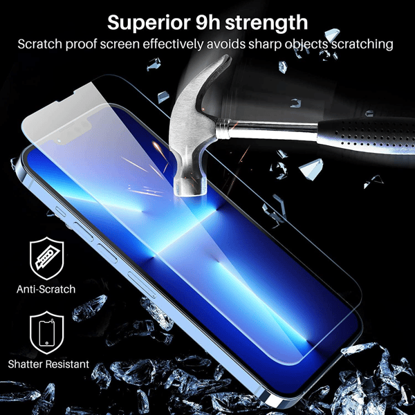 Näytönsuoja iPhone 13/13 Pro karkaistu lasi 3 kpl