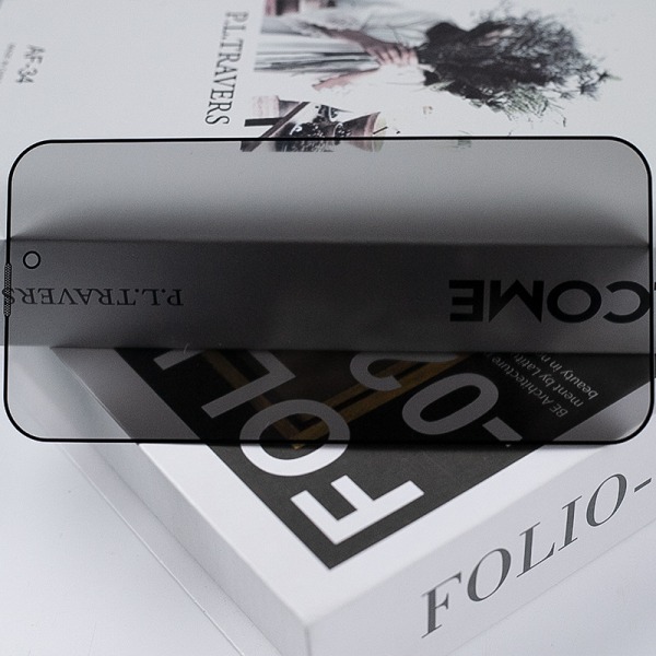 Helskärmsfilm med svart kantad fönsterhörlur dammtät för iPhone Flerfärgad 14.3 x 6.8 x 0.3 cm