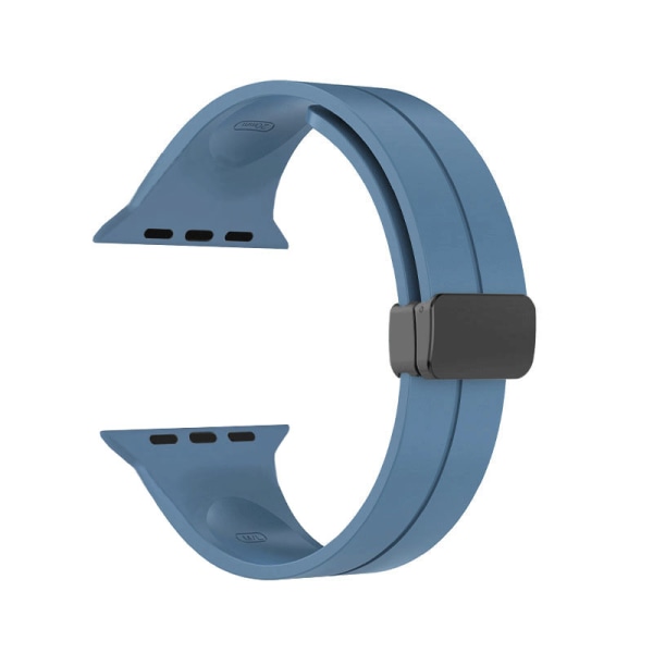 Magnetisk absorptionsurrem silikone Apple Watch 42 mm/44 mm/45 mm/49 mm Blå