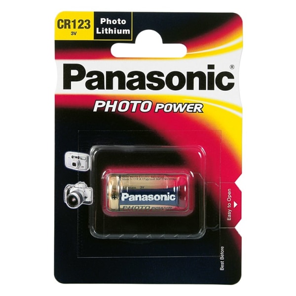 Panasonic CR123A batteri, 1 st. blister