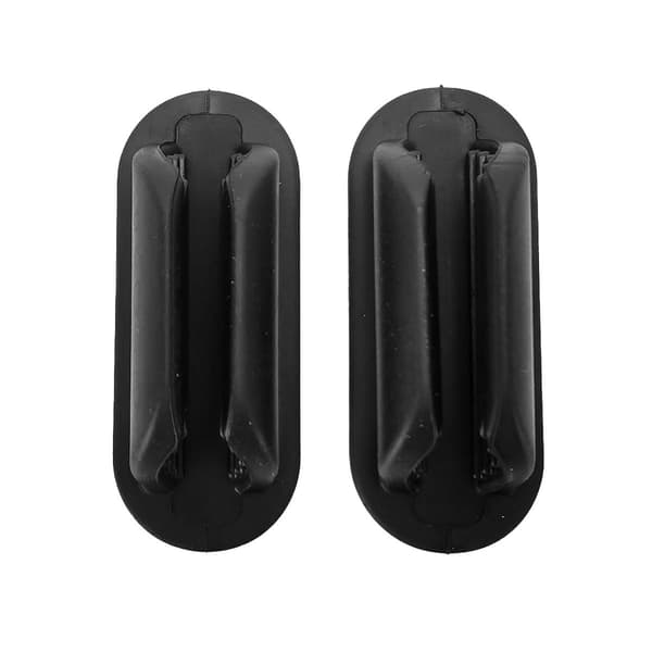 Silikonikynätelineklipsit - 2 kpl Black Black